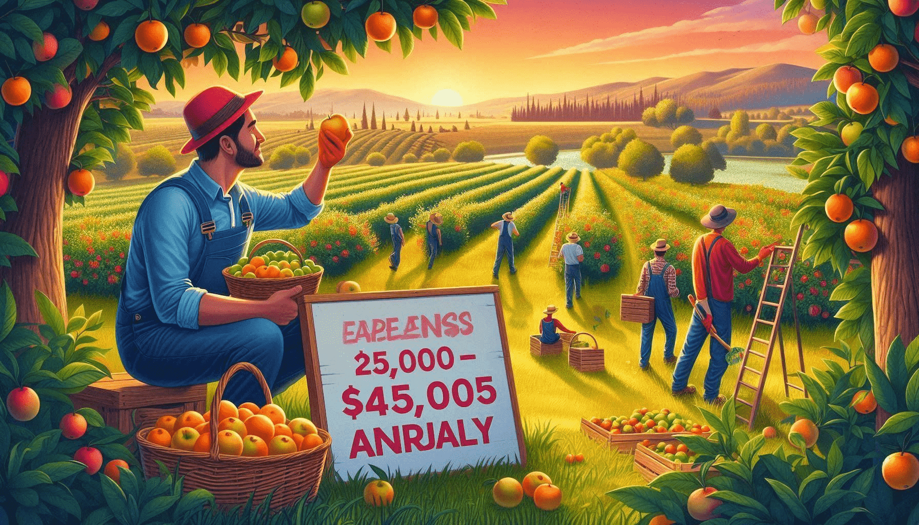 How to Earn $25,000 – $45,000 Annually as a Fruit Picker in the USA